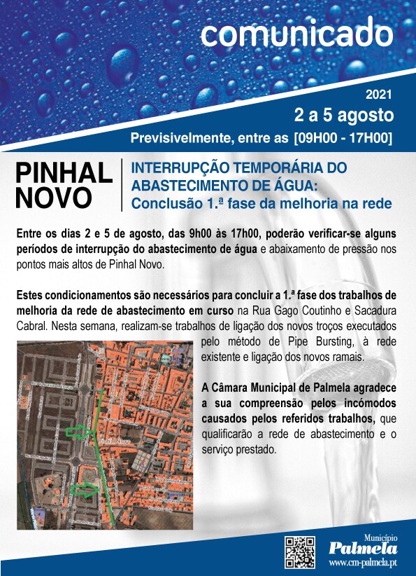 Interrup&ccedil;&atilde;o abastecimento &aacute;gua