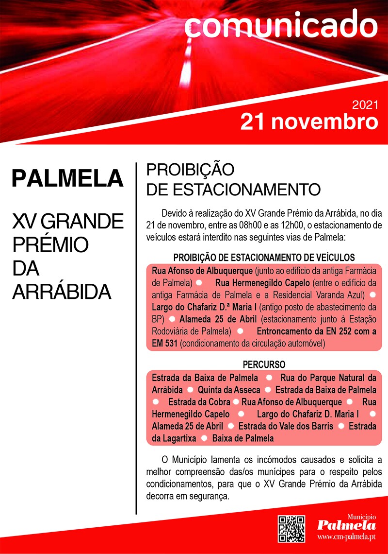 Comunicado transito_XV grande premio da arrabida