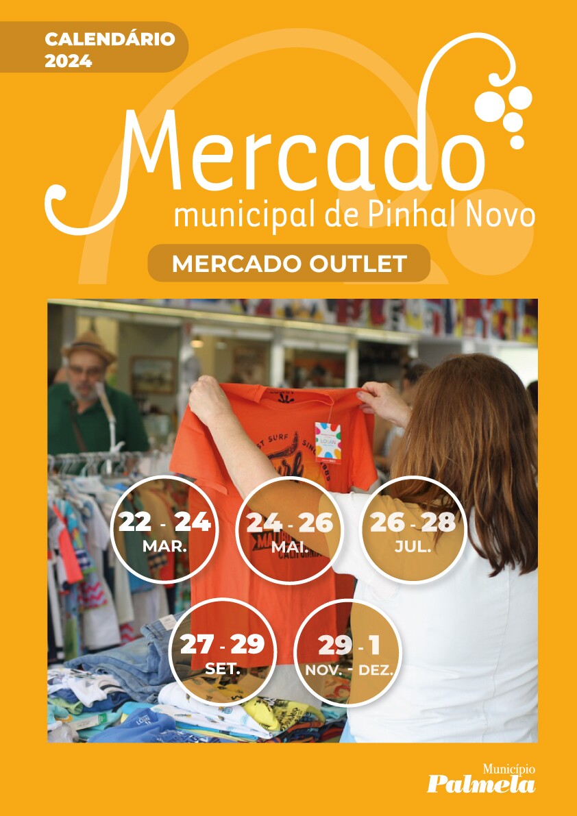 cartaz sobre inscri&ccedil;&otilde;es para os mercados outlet de 2024