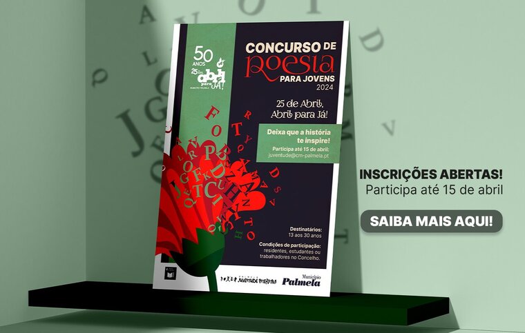 newsletter Concurso de poesia para jovens - 25 de abril