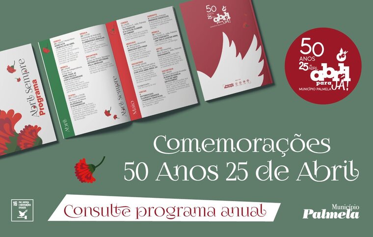 newsletter divulga&ccedil;&atilde;o do programa comemorativo dos 50 anos do 25 de abril - abril para j&aacute;