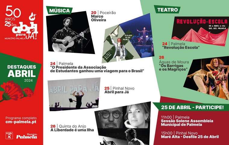 newsletter destaques de programa 50 Anos do 25 de Abril