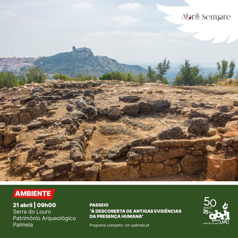 newsletter da caminhada &agrave; descoberta do patrim&oacute;nio arqueol&oacute;gico na serra do louro - 21 de abril