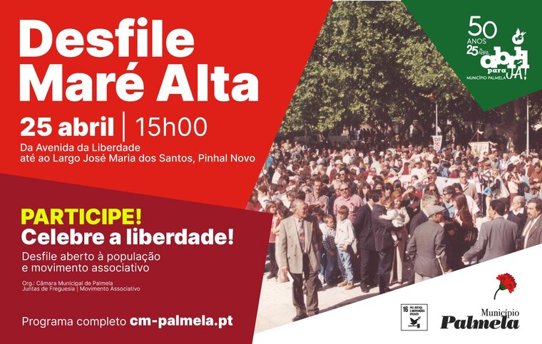 newsletter desfile mar&eacute; alta 50 anos 25 de abril