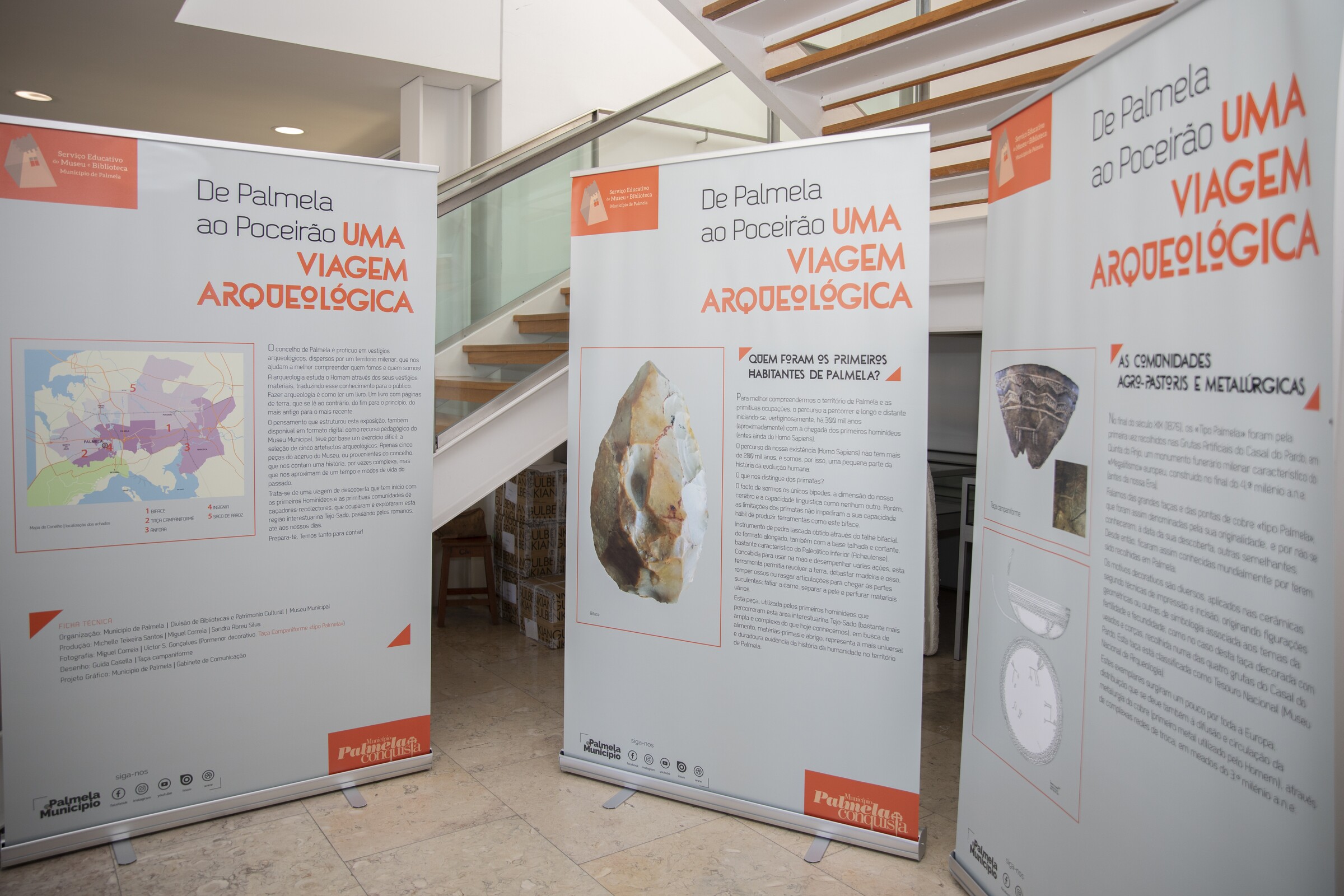 Exposi&ccedil;&atilde;o itinerante - Uma viagem arqueol&oacute;gica Palmela e Poceir&atilde;o