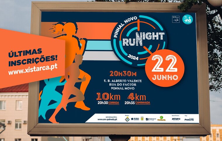 Newsletter ultimas inscri&ccedil;&otilde;es para o pinhal novo night run