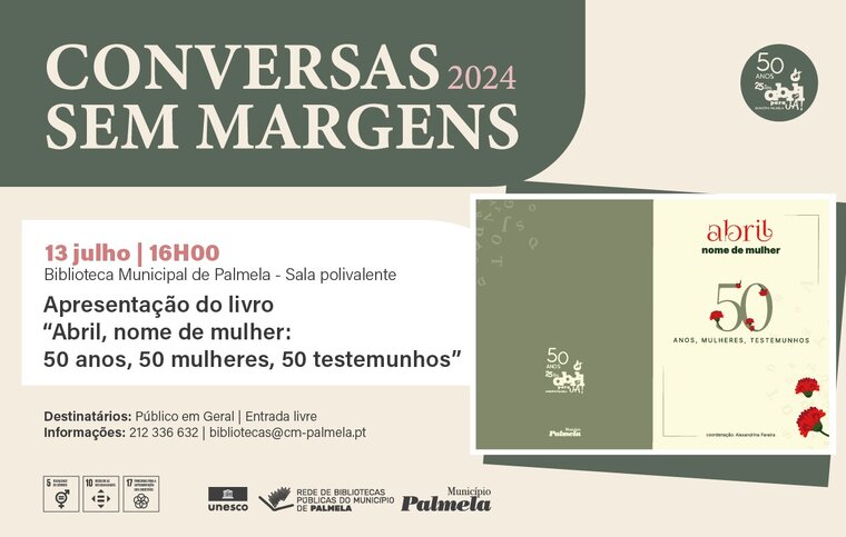 newsletter sess&atilde;o conversas sem margens com alexandrina pereira a 13 de julho