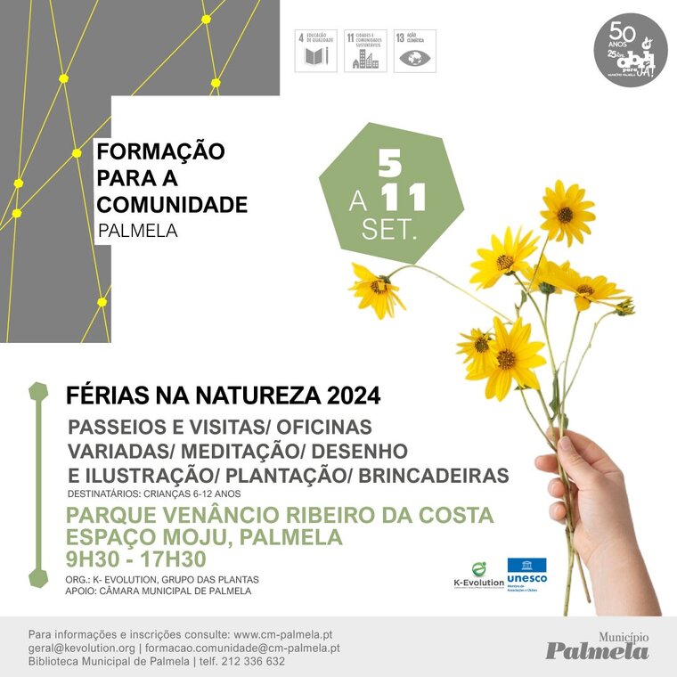 newsletter das F&eacute;rias na Natureza, um projeto da Forma&ccedil;&atilde;o para a Comunidade