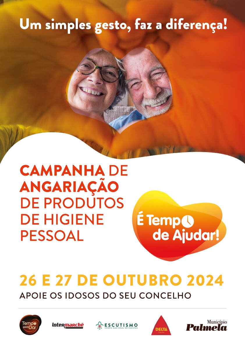 cartaz da campanha &eacute; tempo de ajudar