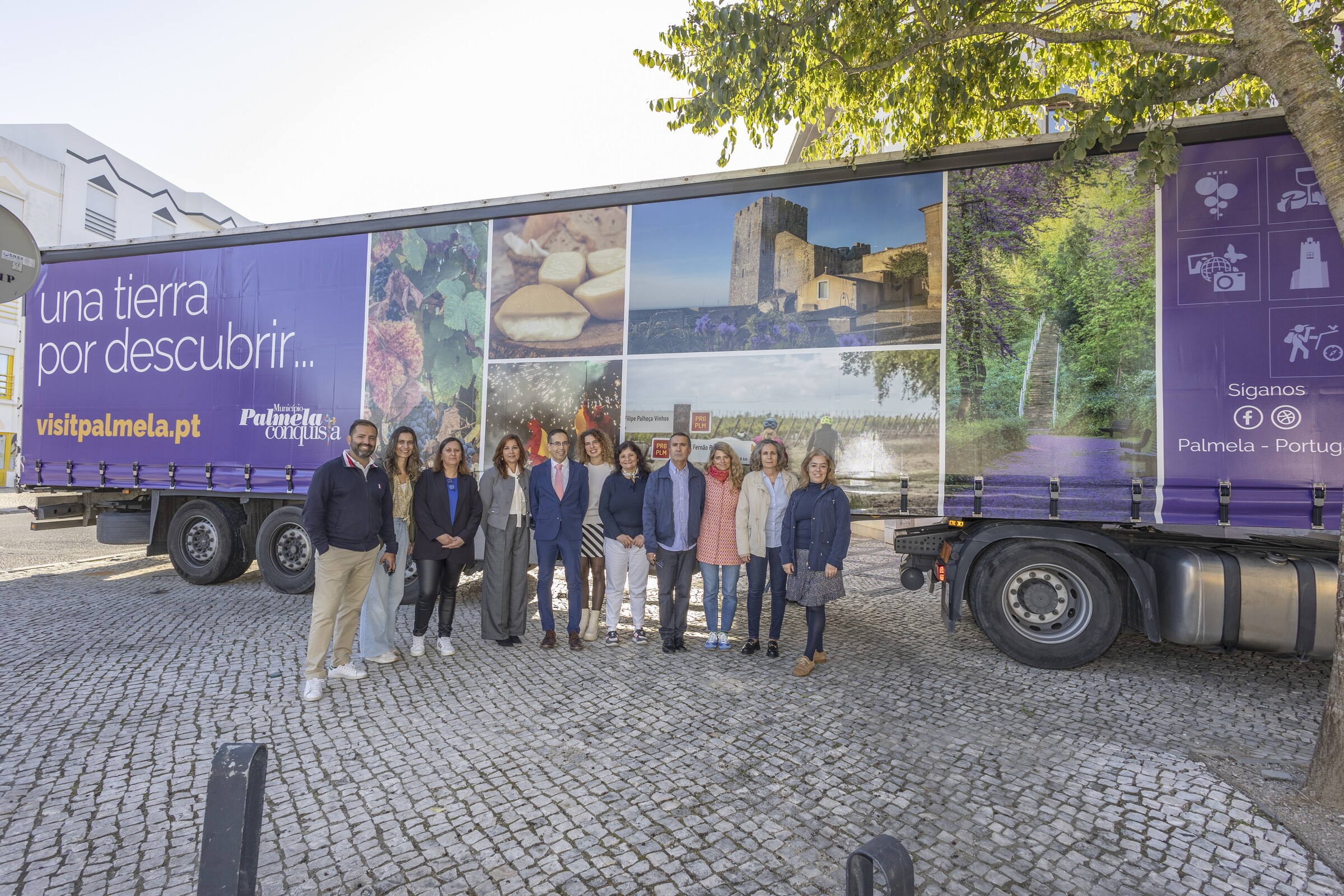 foto cami&atilde;o campanha palmela on tour