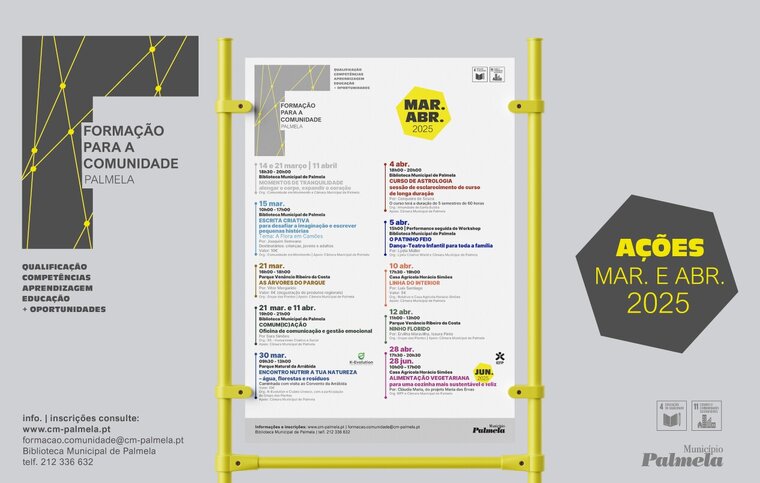 Newsletter a&ccedil;&otilde;es de forma&ccedil;&atilde;o mar&ccedil;o e abril