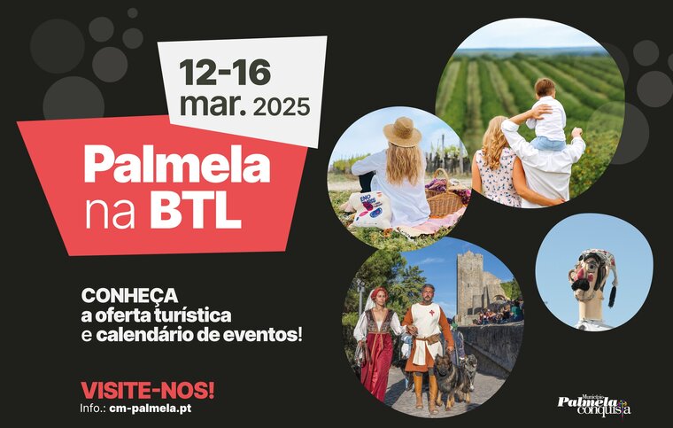 newsletter sobre a presen&ccedil;a da c&acirc;mara municipal de Palmela na BTL em lisboa