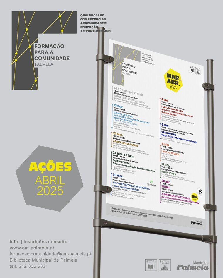 newsletter forma&ccedil;&atilde;o para a comunidade a&ccedil;&otilde;es de abril