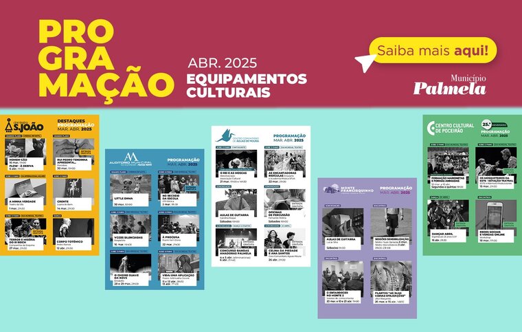 Newsletter programa&ccedil;&atilde;o de abril nos equipamentos culturais