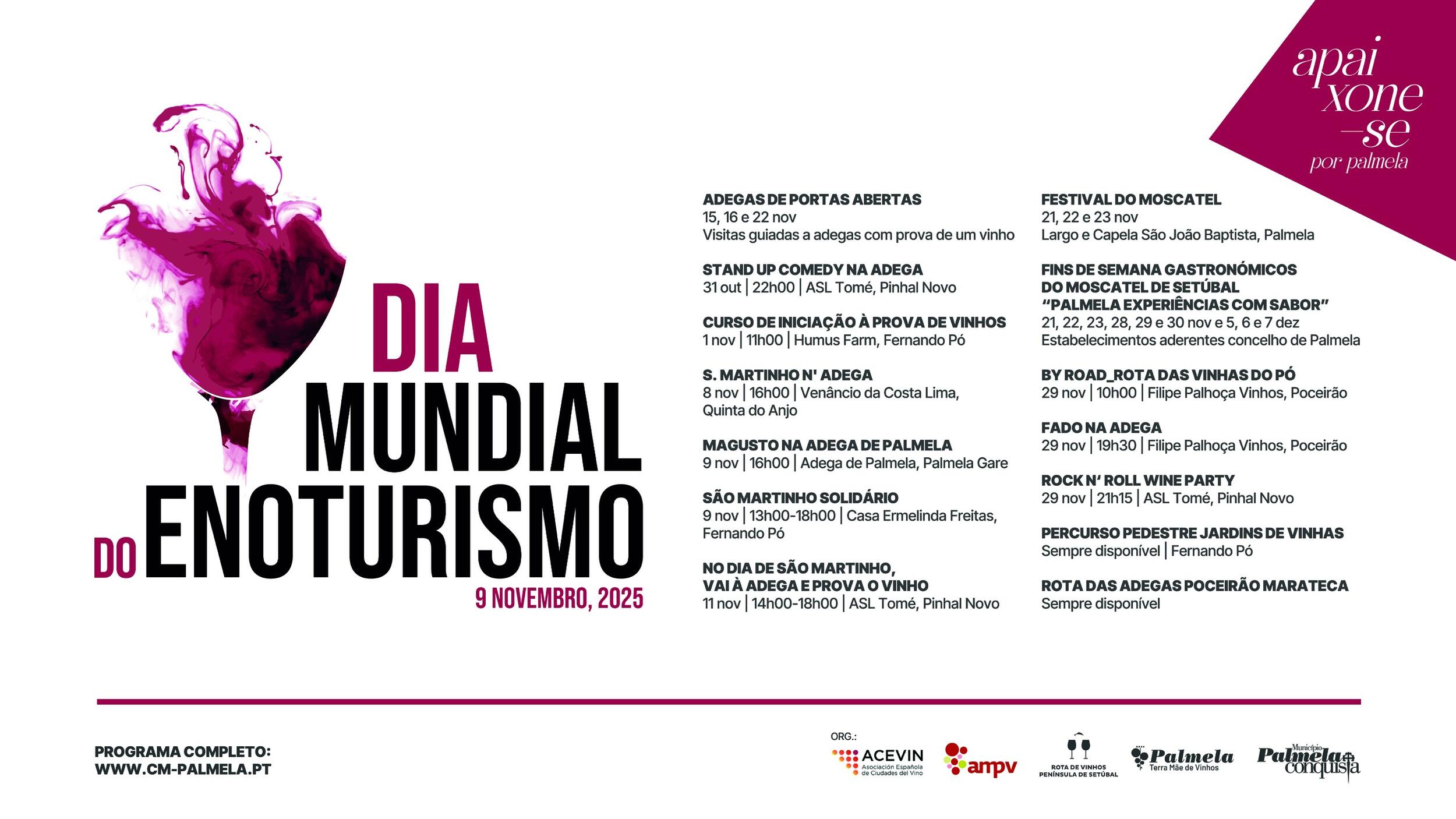 programa de atividades do dia do enoturismo