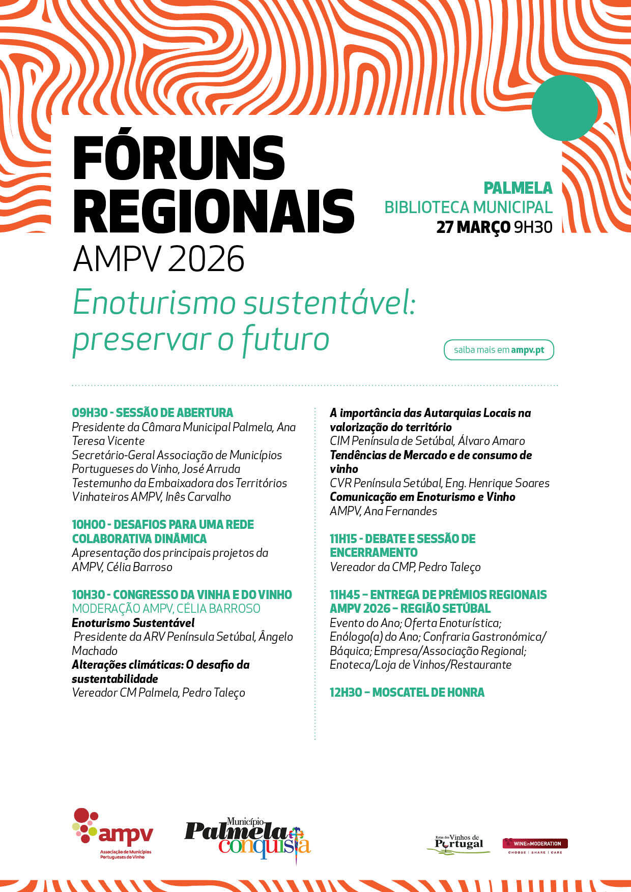 Foruns AMPV 2026 - Programa Palmela