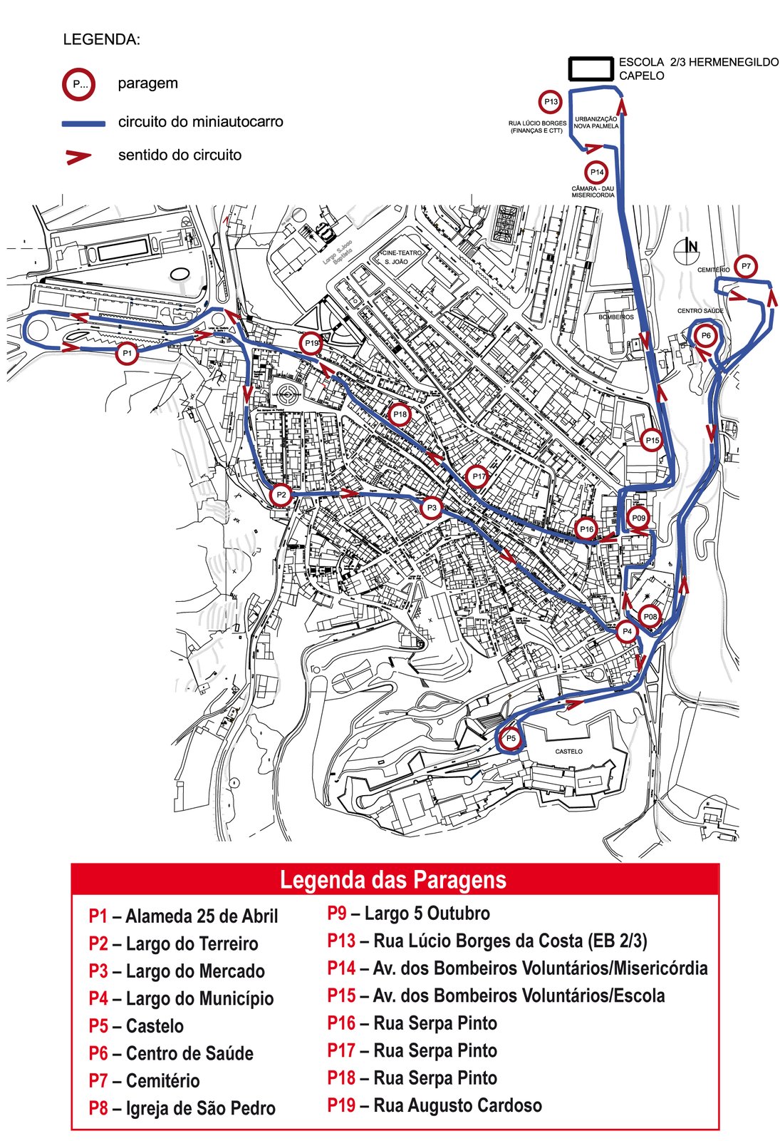 novo percurso autocarro